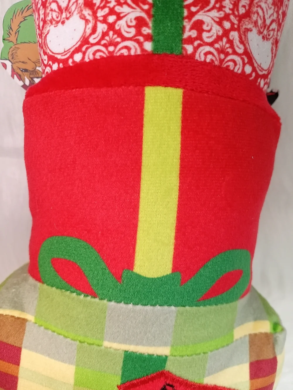 Grinch x Woof Multi-Squeaker Plush Christmas Present Dog Toy